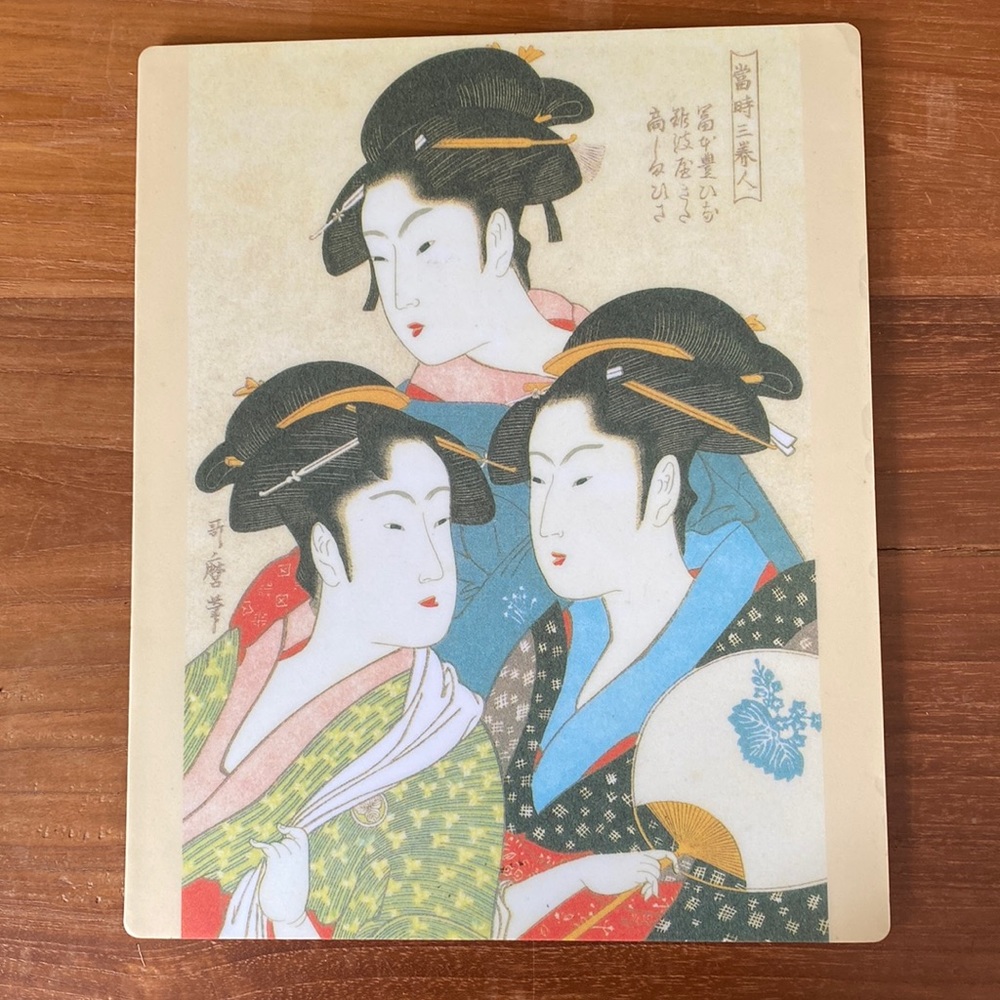 Computer Mouse Pad with Japanese Picture